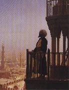 Jean - Leon Gerome Le Muezzin, the Call to Prayer. china oil painting reproduction